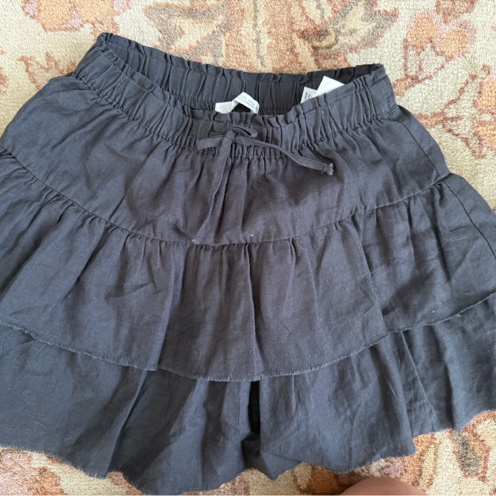 Zara kids Charcoal Textured Skirt